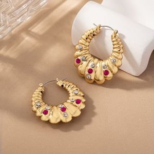 Gold Plated Earrings, Material : Alloy