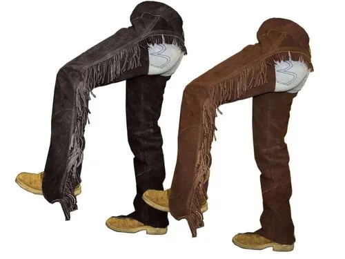 Brown And Black Suede Leather