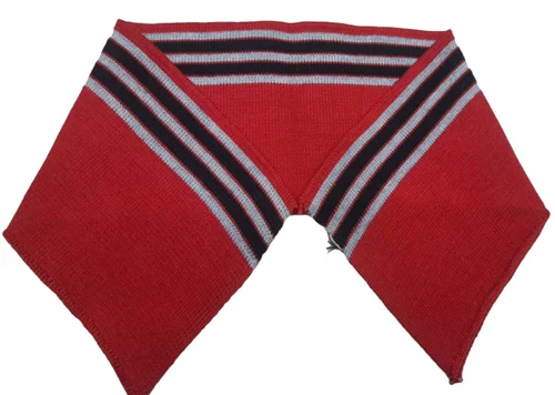 Red Cotton Rib Collar