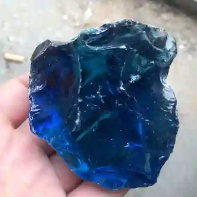 Artificial Stone Cobalt Blue Dark Blue Glass Rocks