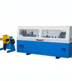 Blue+white Custom Display Foldable Plywood Box Packaging Forming Steel Strip Machine