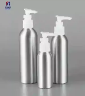 Silver Emulsion Socket Pump Aluminum Bottle