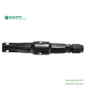 Black Nspv 4f1-15 Solar Fuse Connector 1500vdc Tuv Certified Male Cable End For Overcurrent Protection