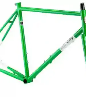 All-city Nature Boy Disc Bicycle Frameset 61cm, Green/white