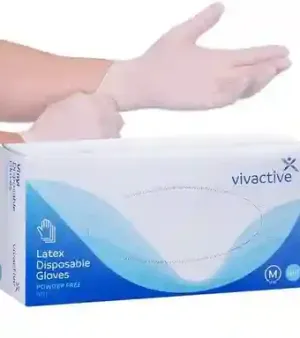 White Dispensable Latex Gloves