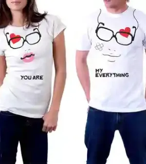 Printed Designer Couples T Shirts