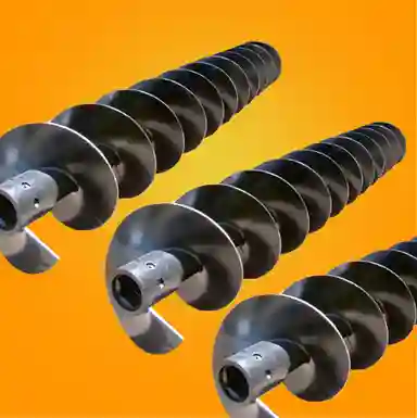 Solid Auger Screws, Material: Mild Steel, Color: Silver