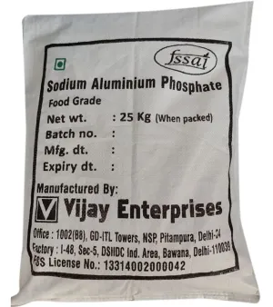A Grade 100 Percent Purity Eco-friendly Sodium Aluminium Phosphate