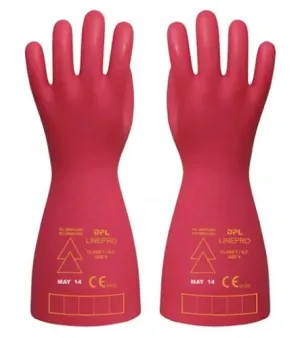 Red Dpl Line Pro Class 0 Electrical Safety Gloves