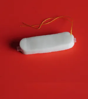 Nasal dressing 8cm x2cm x 1.5cm with tube
