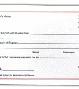 Rent Receipt Book, Material : Paper