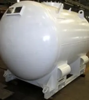 Coated Carbon Steel Portable Chemical Tank