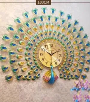 Metal decorative wallclock, Colour : Golden