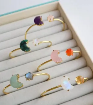 Moon+Star ring