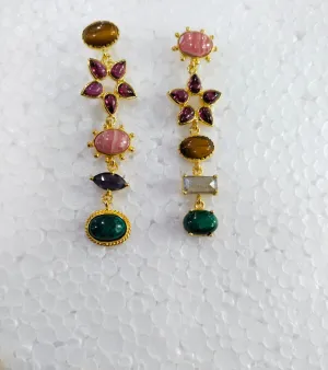 Multi stone Earrings