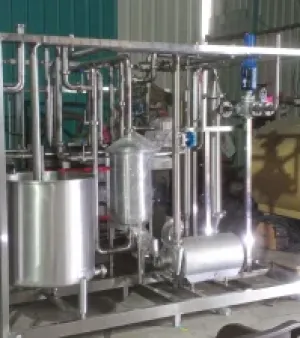 Milk Pasteurizer Skid Mounted Machine,  Color : Silver