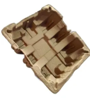 Brown Paper Molded Pulp Tray, Color : Brown