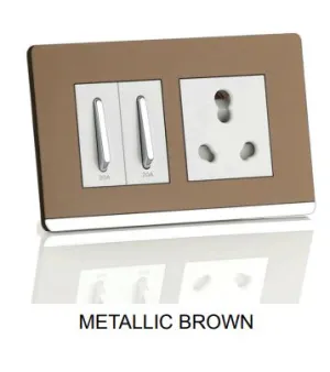 Mettalic Brown Switch Board