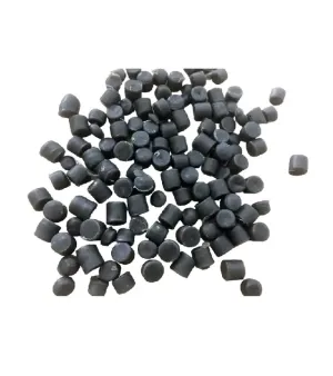 Black HDPE plastic granules