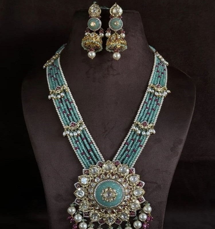 Kundan Polki Pendant Set