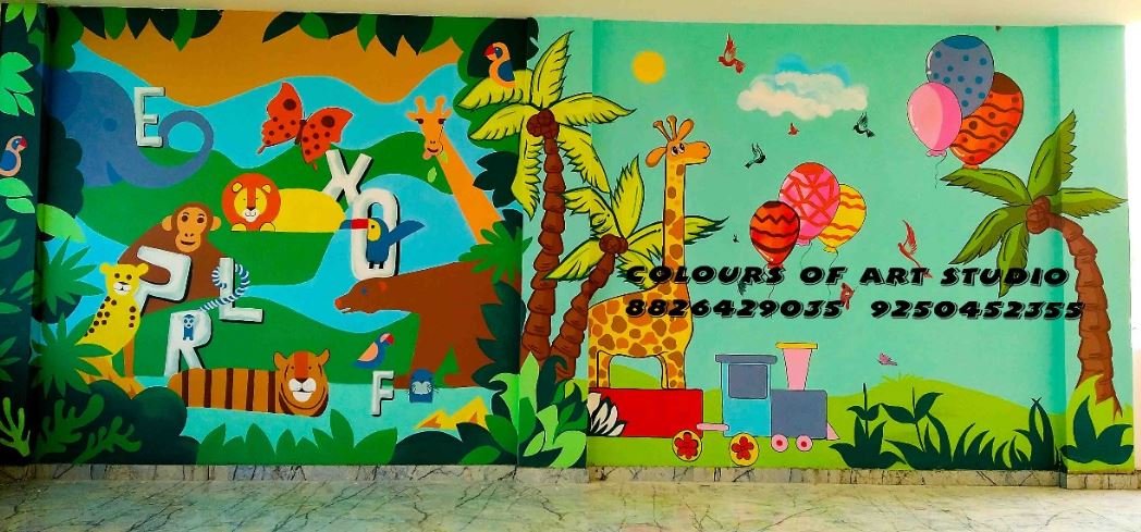 School wall painting
