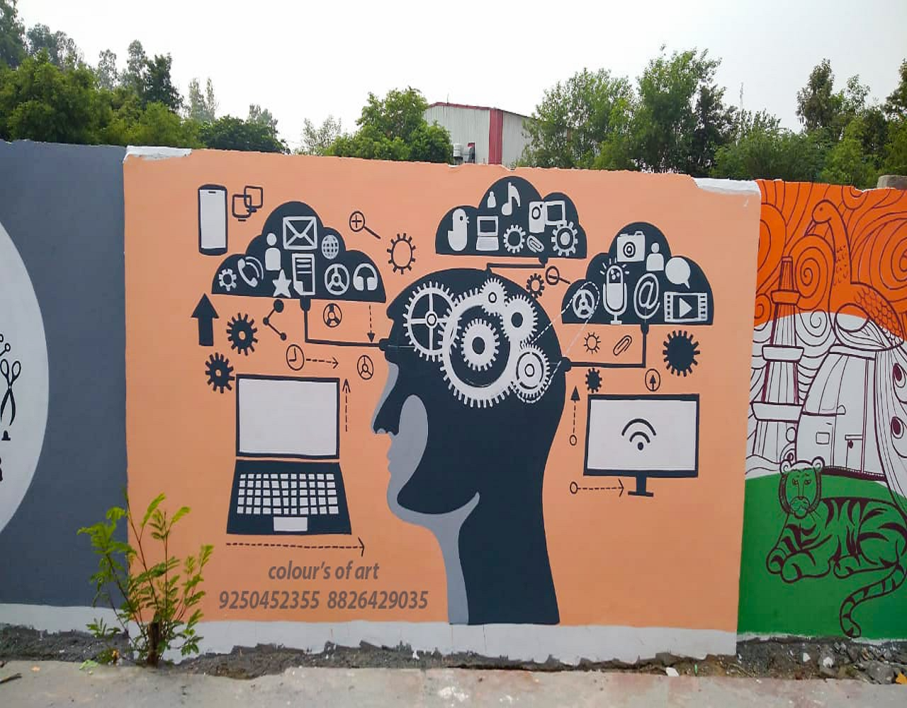 Hotel resturent wall Painting