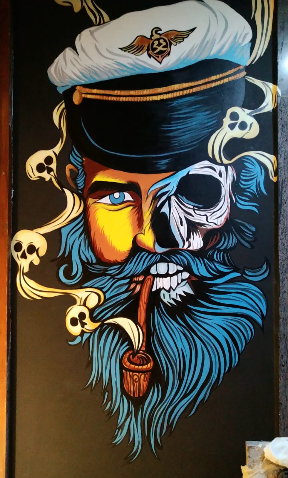 Hukka Bar Restaurant Graffiti Wall Art