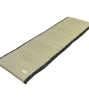 Light yoga and meditation mat made of tatami for stress reduction improved concentration emotional well-being better sleep