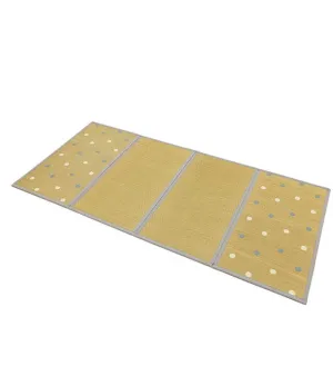 Light weight folding mattress for babies made with plant based Igusa, Japanese soft rush, odor registant