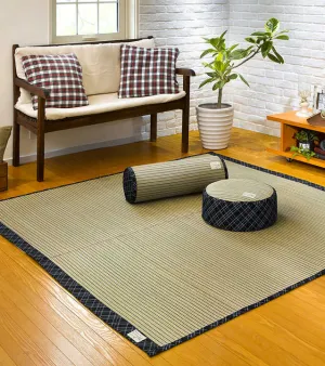 High quality Japanese rug made of plant based soft rush Tatami, floor mat vegan material dust free