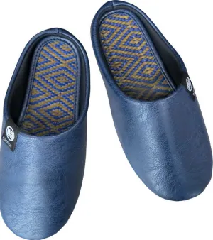 Japanese room shoes with odor resisntat insole made with plant based Japanese soft rush hand crafted anti fatigue