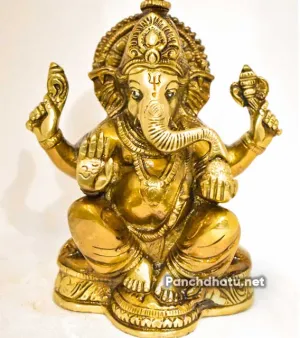 Ashtadhatu Lord Ganesha Ashirwad Mudra Murti