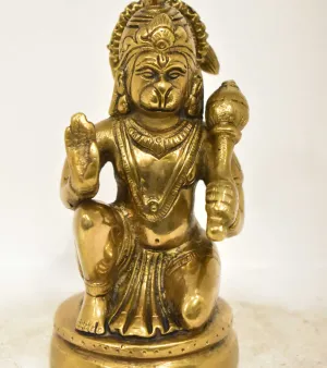 Beautifully Handcrafted Hanumanji Sitting Statue