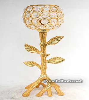 Crystal T-Light Candle Holder for Home Decoration
