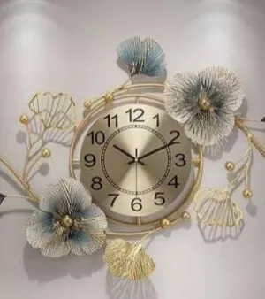 Metal wall decorative clock