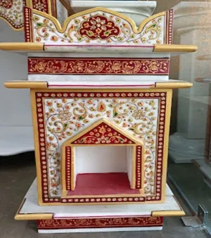 Marble Tulsi Pot