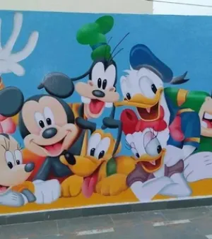 Mickey Mouse Wall Painting Services