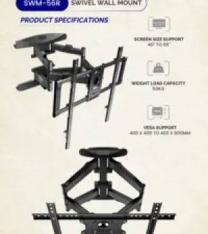 SWIVEL WALL MOUNT WITH ROTATION