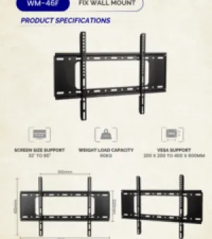 BH64 wall bracket length