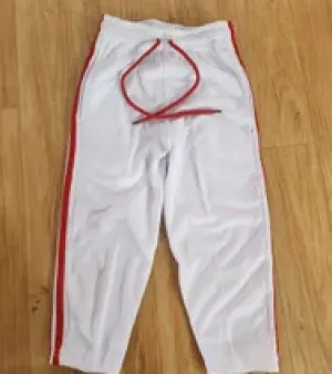 White Polycotton Kids School Uniform Lower