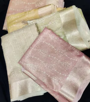 Saree Kota Zari Check With Double Zari Weaving Border