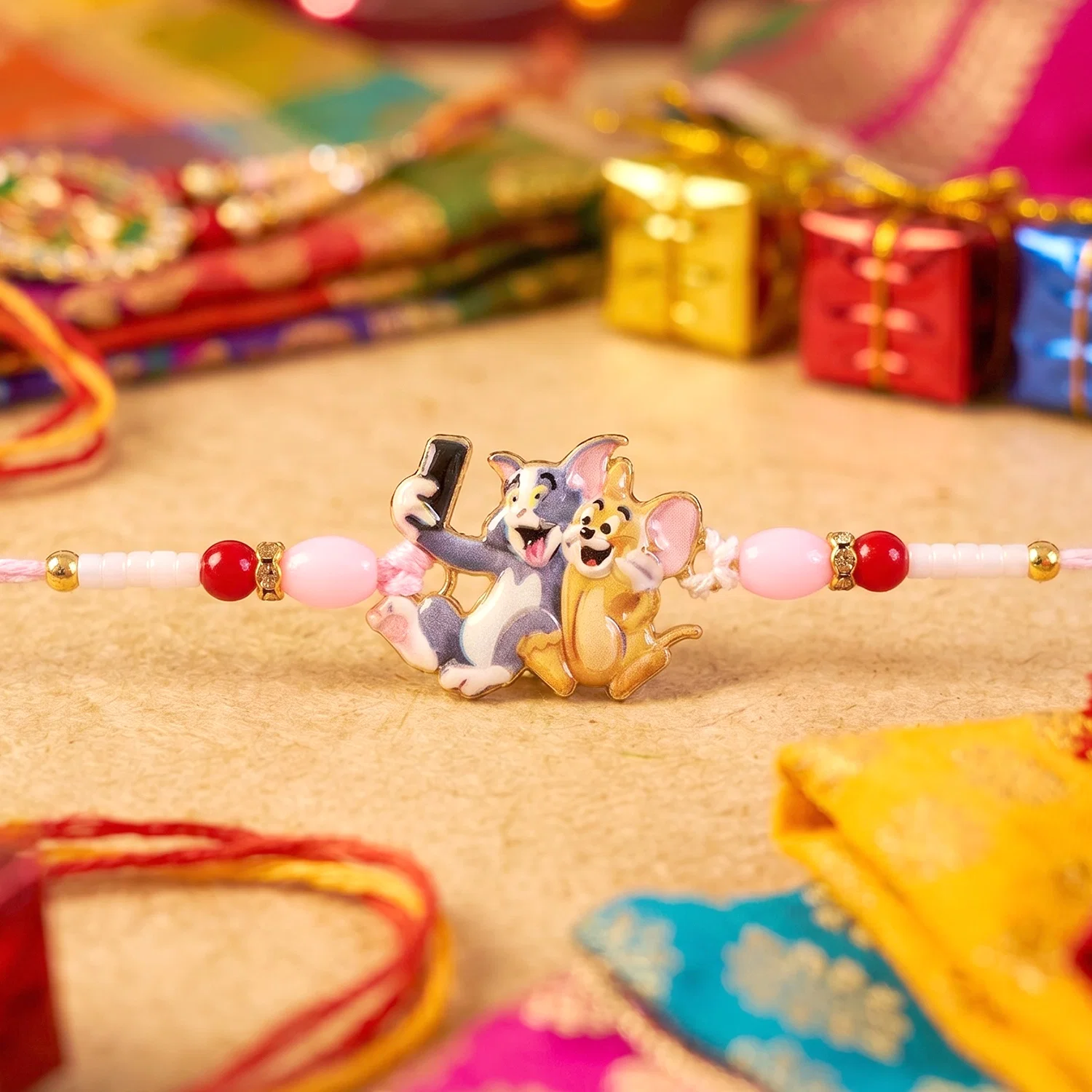 Kids Rakhi – Cute Cartoon Cat & Mouse