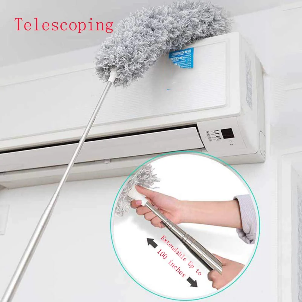 Microfiber Fan Duster – Flexible, Extendable