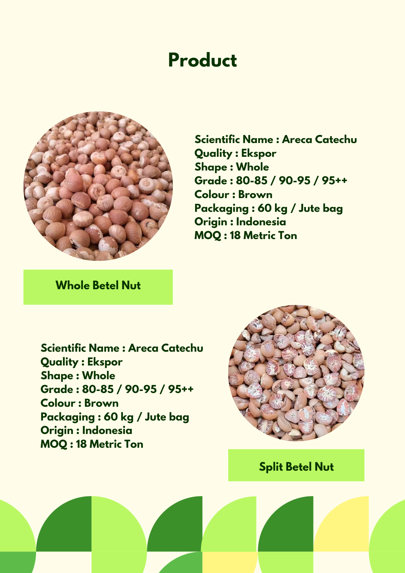 SPLIT BETEL NUT