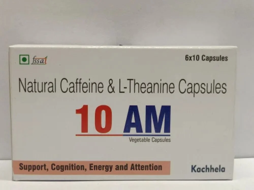 Natural Caffeine and L Theanine Capsule(10 AM Capsule)