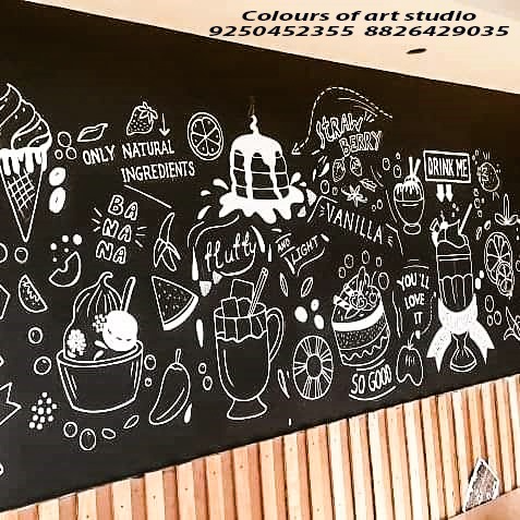 hotel restaurant wall painting