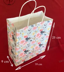 Floral Printed Paper Bag