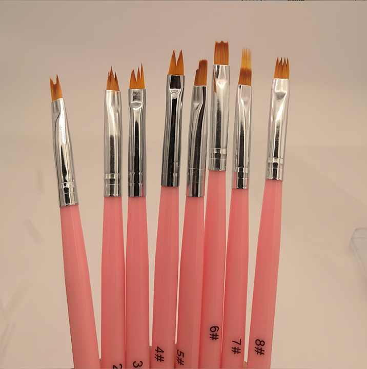 Nail brush set colored drawing line phototherapy pen beginner's home use flower blending and dyeing special
