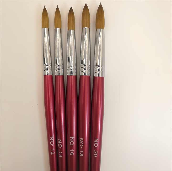Crystal pen brush nail pen set mahogany pole crystal pen nail salon special light therapy tools