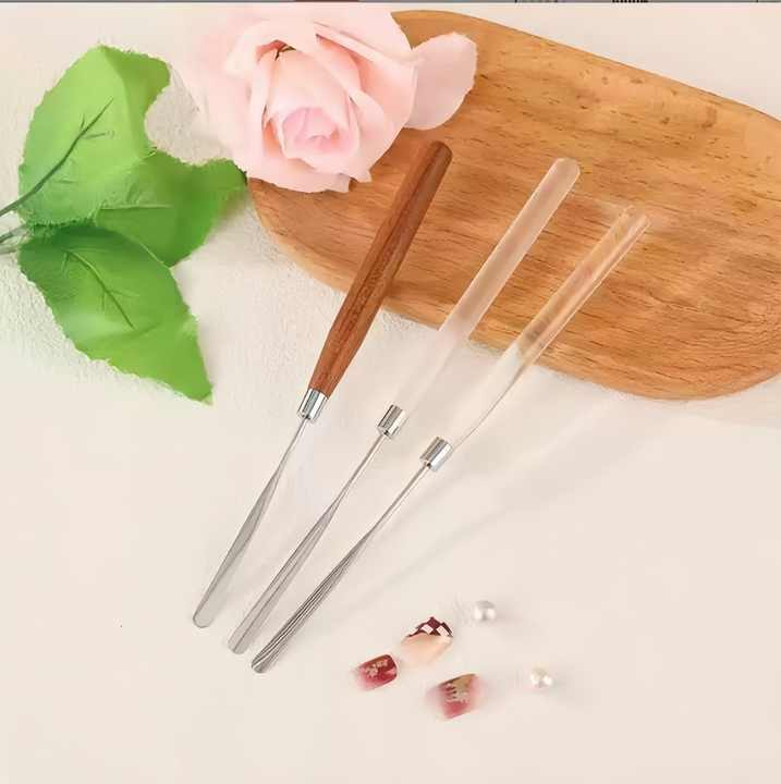 Multi functional solid wood rod transparent stainless steel nail glue stick nail nail special tool